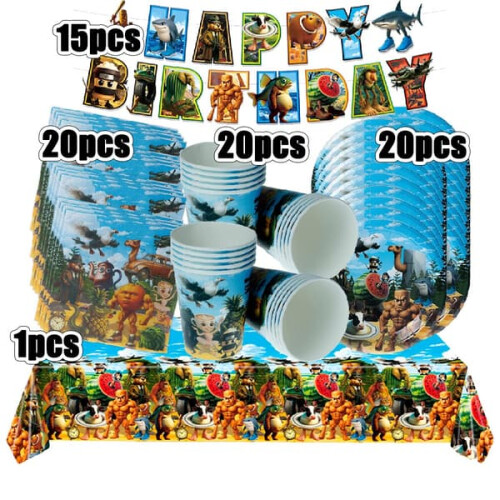 Italian Brainrot Party Decorations Set 76 pcs