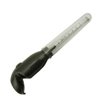 Mixeur électrique à main pour frappé grec, puissant 25 W, mousseur à lait turbo, fouet long de 15 cm, noir