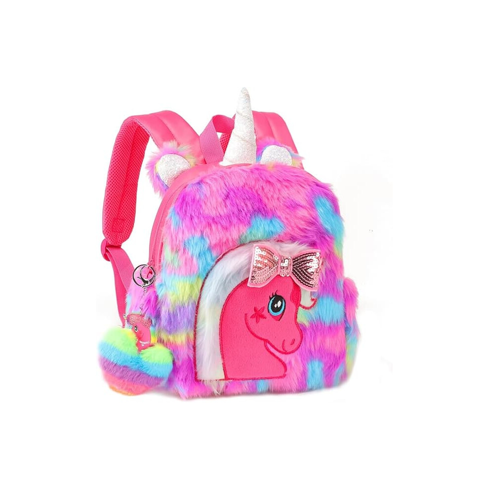 Plush Unicorn Backpack for Girls 1 Pack
