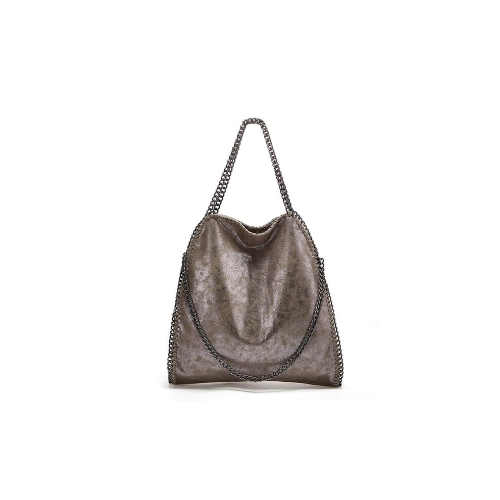 Women's Shoulder Bag With Chain Strap Silver/Gray 962029411130