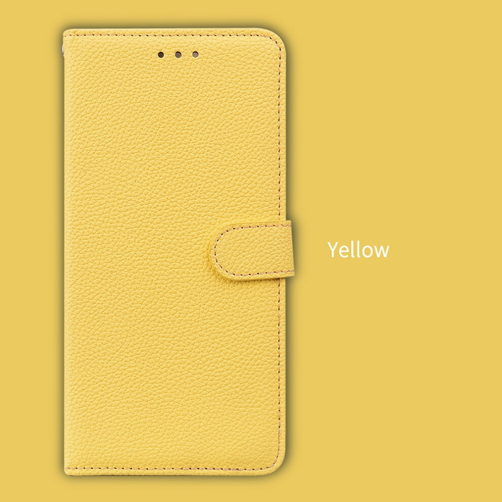 Iphone 16E Flip Wallet Case With Card Holder Yellow 900223062574