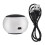 Mini portable 3.5mm speaker with built-in battery white 1
