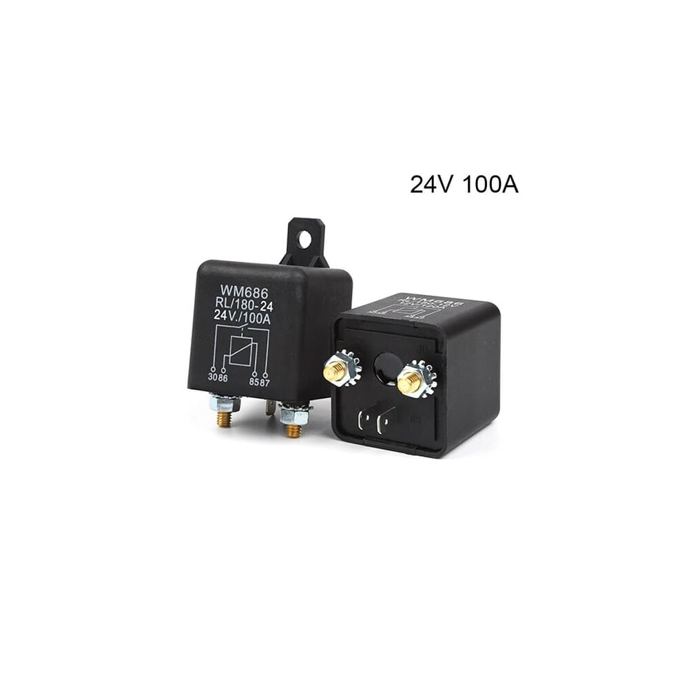 Car Starter Relay 24V 100A Black 962029411703