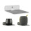 White wall shelf with screw holes 1