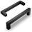Black Kitchen Handles Set 128 mm Center-to-Center 10 Pack 1