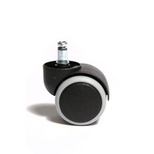 Office Chair Hard Floor Casters Black 50mm Dia 10mm Pin