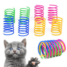 Cat Toy Spiral Spring 20 pcs Colorful Plastic