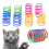 Cat Toy Spiral Spring 20 pcs Colorful Plastic 1