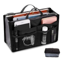 Black bag-in-bag insert 28 x 18 x 3–10 cm