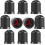 Tire Valve Caps with O-ring 10-pack Black 1