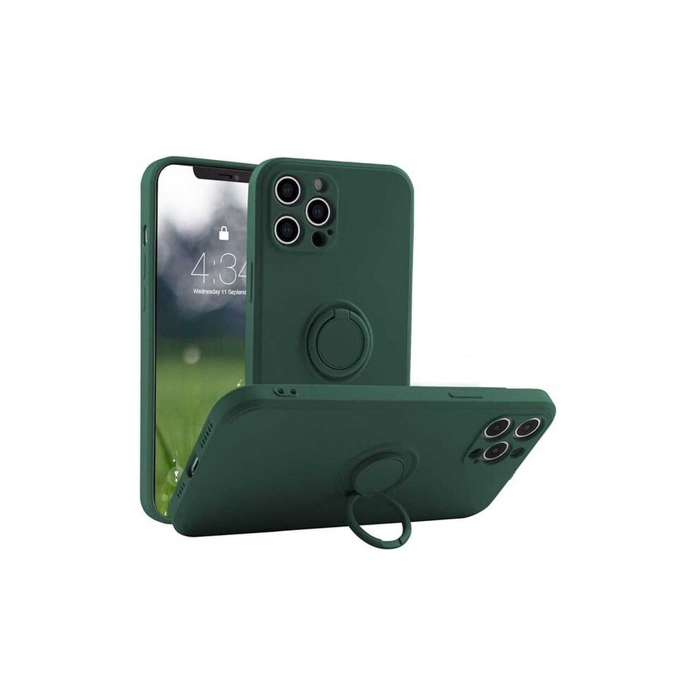 Iphone 13 Pro Shockproof Case With Ring Holder Green 962029401322