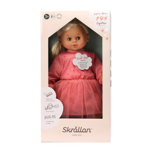 Skrållan talking doll light hair multicolor