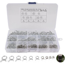 Stainless Steel Spring Hose Clamp 150 pcs