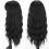 Long black wig with bangs 1