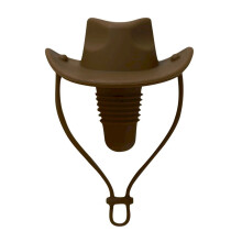 Weinstopper im Cowboyhut-Design, wiederverwendbar, auslaufsicher, 1 Stück