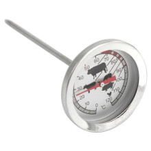 Bratenthermometer aus Edelstahl - analoges Fleischthermometer bis 120 C - Thermometer (1 Stück)
