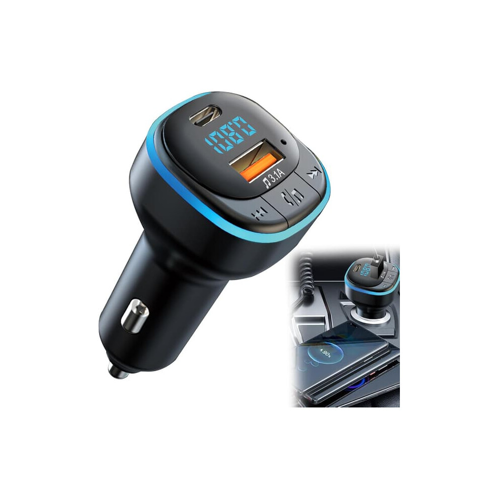 Bluetooth 5.0 Fm Transmitter With Usb-C And Usb-A, 5V/3.1A, 962029406907