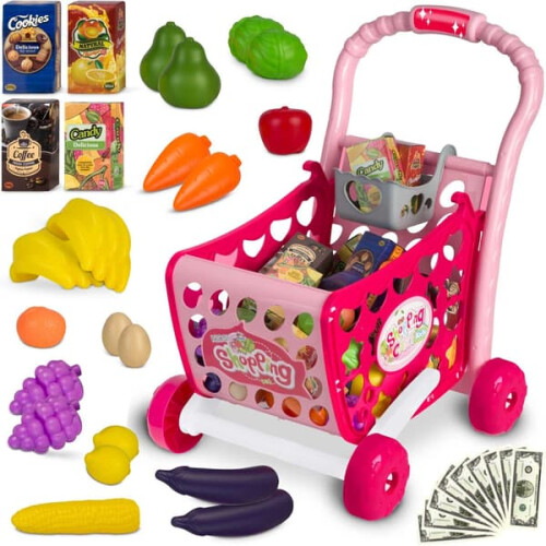 Ricokids 购物推车 粉色