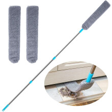 Brosse de nettoyage de poussière rétractable avec manche extensible