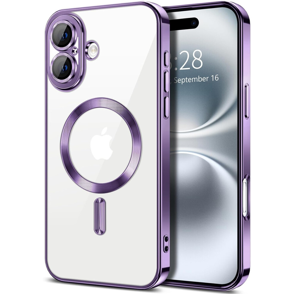 Iphone 16 Case Metallic Magnetic Slim Purple 900223062727