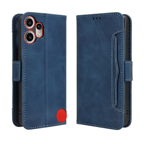 SKALO Nothing CMF Phone2Pro6-COMPARTMENT Wallet Case - Blauw