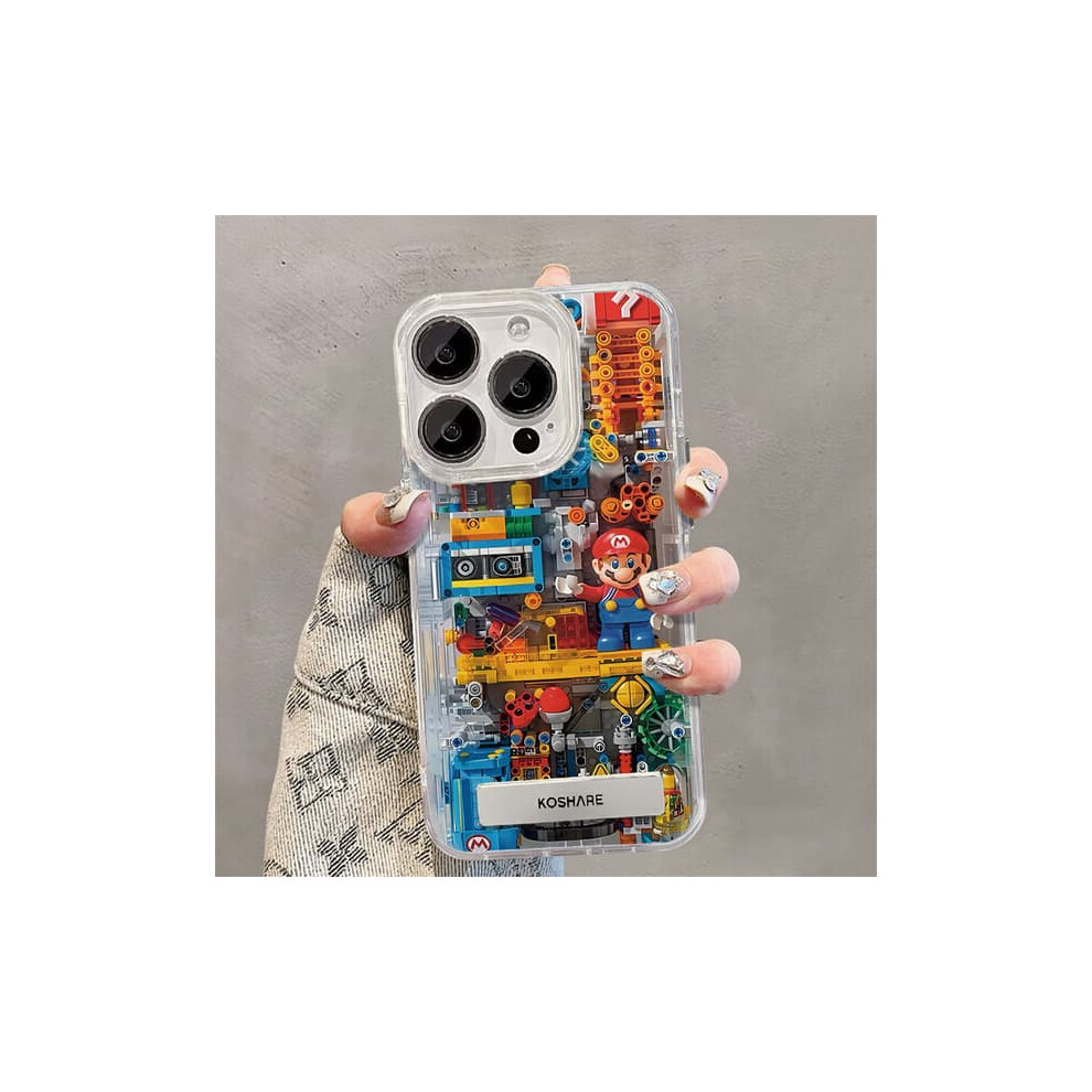 Mario Building Blocks Tpu Phone Case For Iphone 13 Pro 900223047748