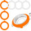Silicone Jar Seals 9.5cm Airtight Replacement Rings 6pcs 1