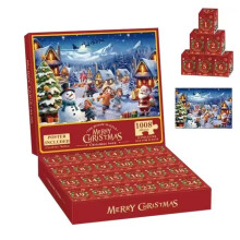 Adventskalenderpuzzel 1008 stukjes Kerst 2025