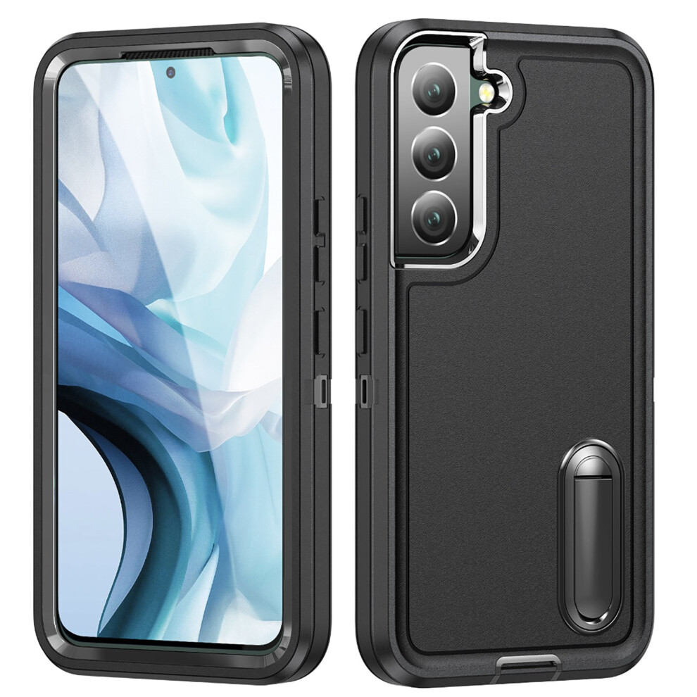 Galaxy S23 Rugged Armor Case With Kickstand Black 900223063090