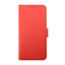 Galaxy S23 wallet case with magnet red