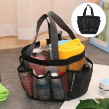 Portable mesh shower caddy travel toiletry bag