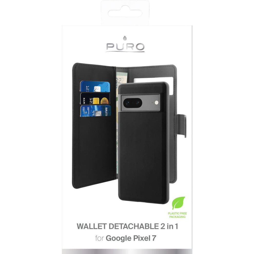 Google Pixel 7 Wallet Case Detachable Black 900223047663