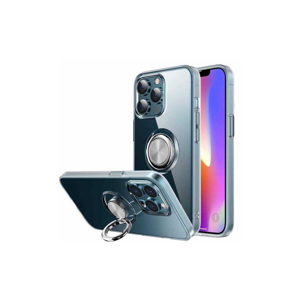 Iphone 15 Shockproof Case With Ring Holder Transparent 900223049469