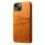iPhone 14 Plus case PU leather card holder orange 1