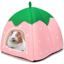Guinea Pig Bed Pink Hideout for Small Animals