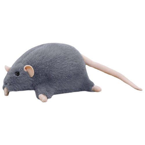 Soft Rat Plush Toy – Realistic Cuddle Pillow, 7.8" and