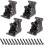 Self-Locking Folding Hinges Steel 4pcs 1