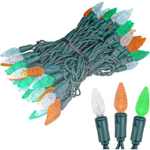 C6String Lights Zielono-Biało-Pomarańczowe 24FT70LED