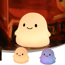 Ghost night light silicone USB rechargeable lamp