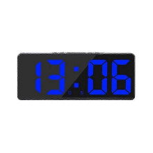 Digital Wall Clock with App Control and Blue Display
