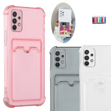 Samsung Galaxy A52 case with card slot grey