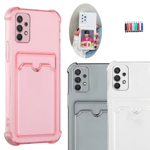 Samsung Galaxy A52 case with card slot grey