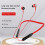 Jacenvly Bluetooth neckband headphones with microphone, 2