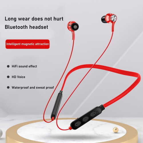 Jacenvly Bluetooth neckband headphones with microphone, 1