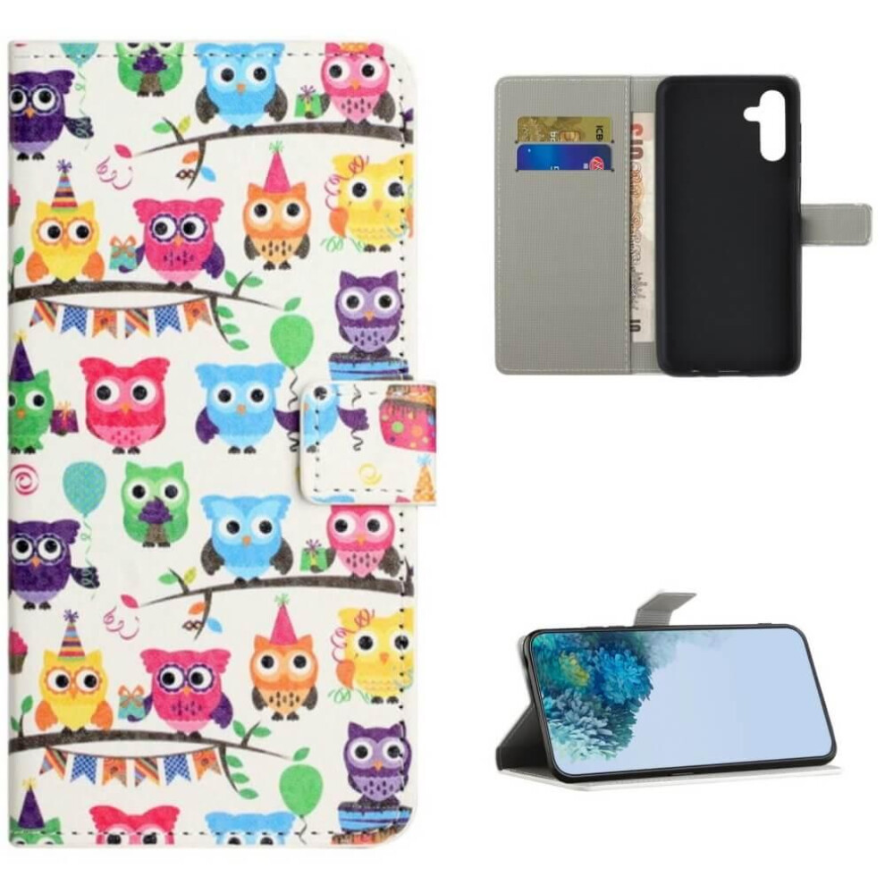 Wallet Case For Samsung Galaxy A14 Owl Design 900223057365