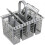 Dishwasher cutlery basket with removable handle 1
