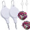 Adjustable Hanging Hooks for Flower Pots White 2 pcs 1