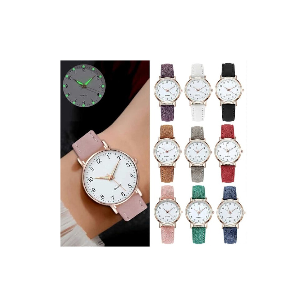 Women's Quartz Analog Watch With Leather Strap 900223047311