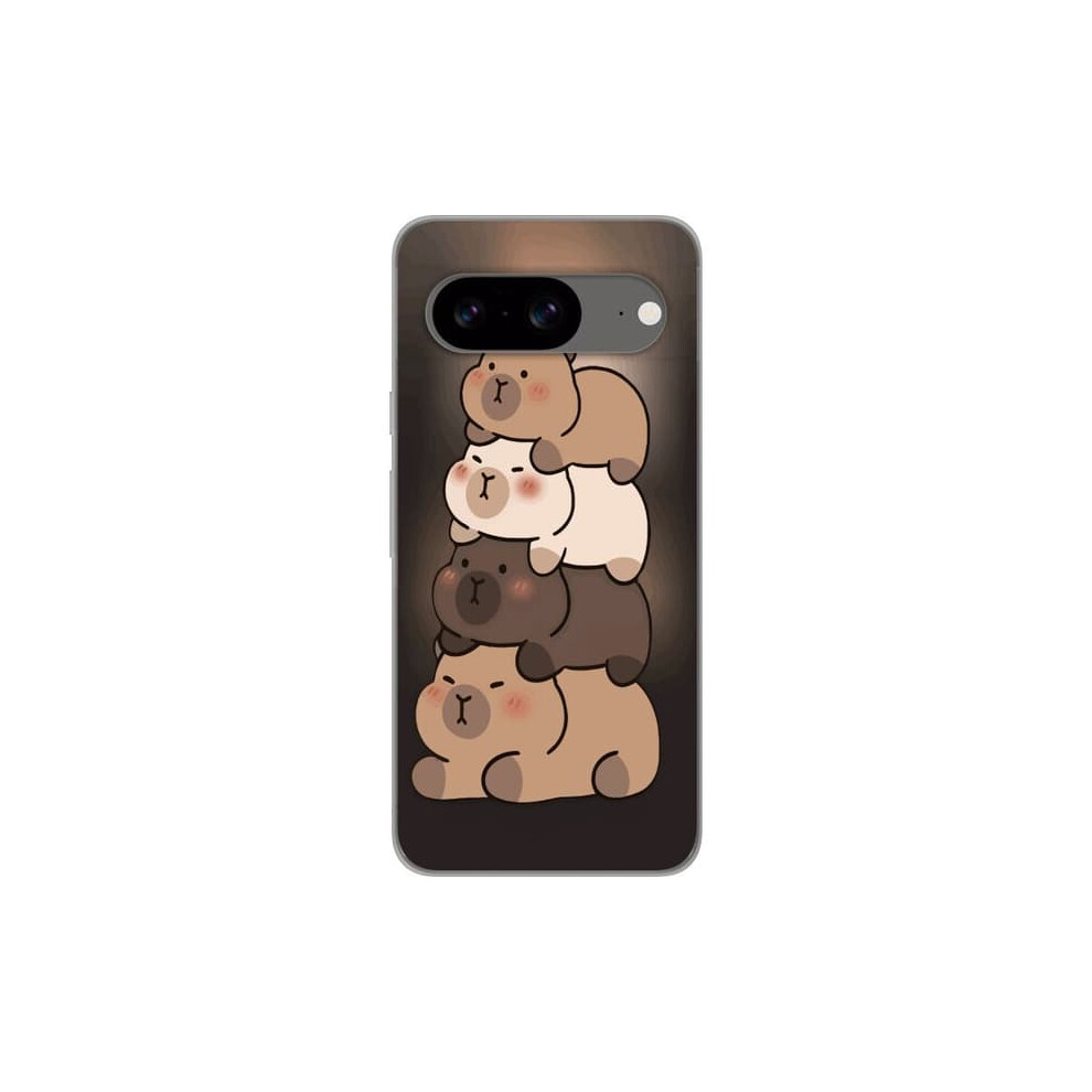 Google Pixel 8 Transparent Case With Capybara Design 900223047670