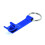 Bottle Opener Keychain Royal Blue Standard 1